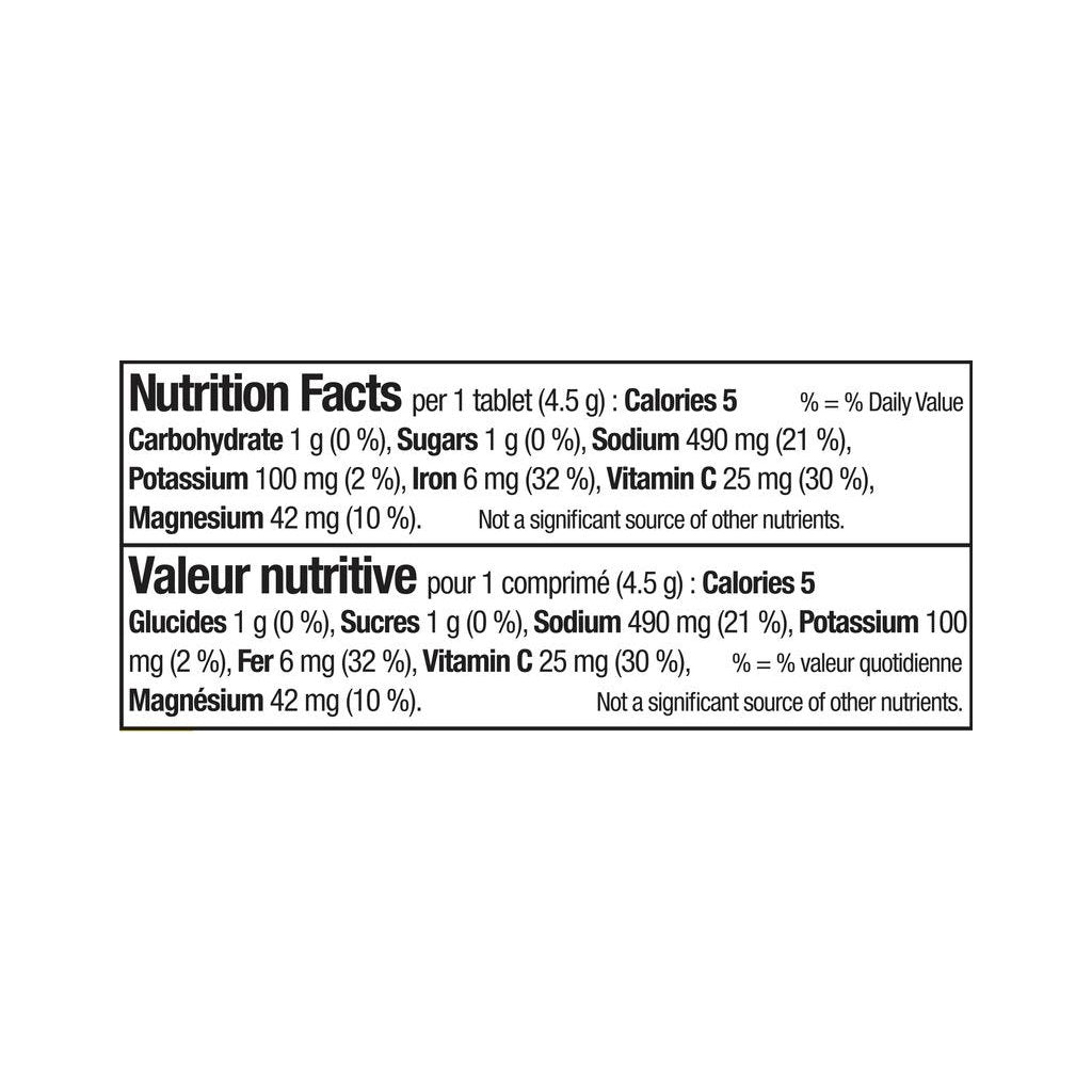 Comprimés d’hydratation XACT ELCTROLYTES Soupçon Citron - Genetik Sport