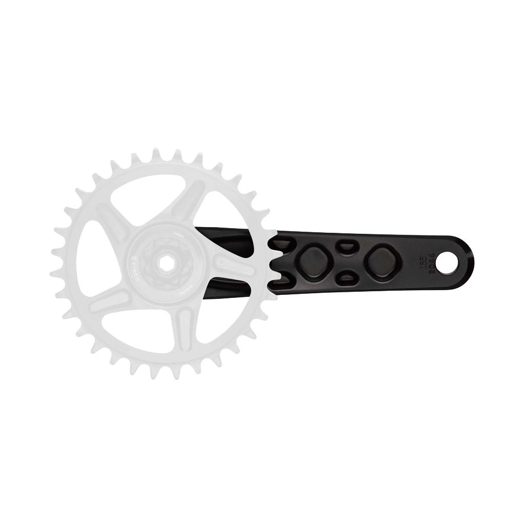 Crankset Race Face Turbine 170mm Length 136mm Spindle - Black - Genetik Sport