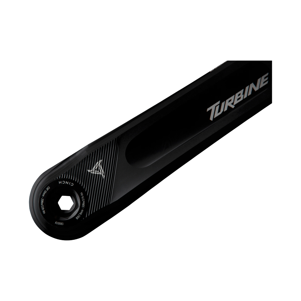Crankset Race Face Turbine 170mm Length 136mm Spindle - Black - Genetik Sport