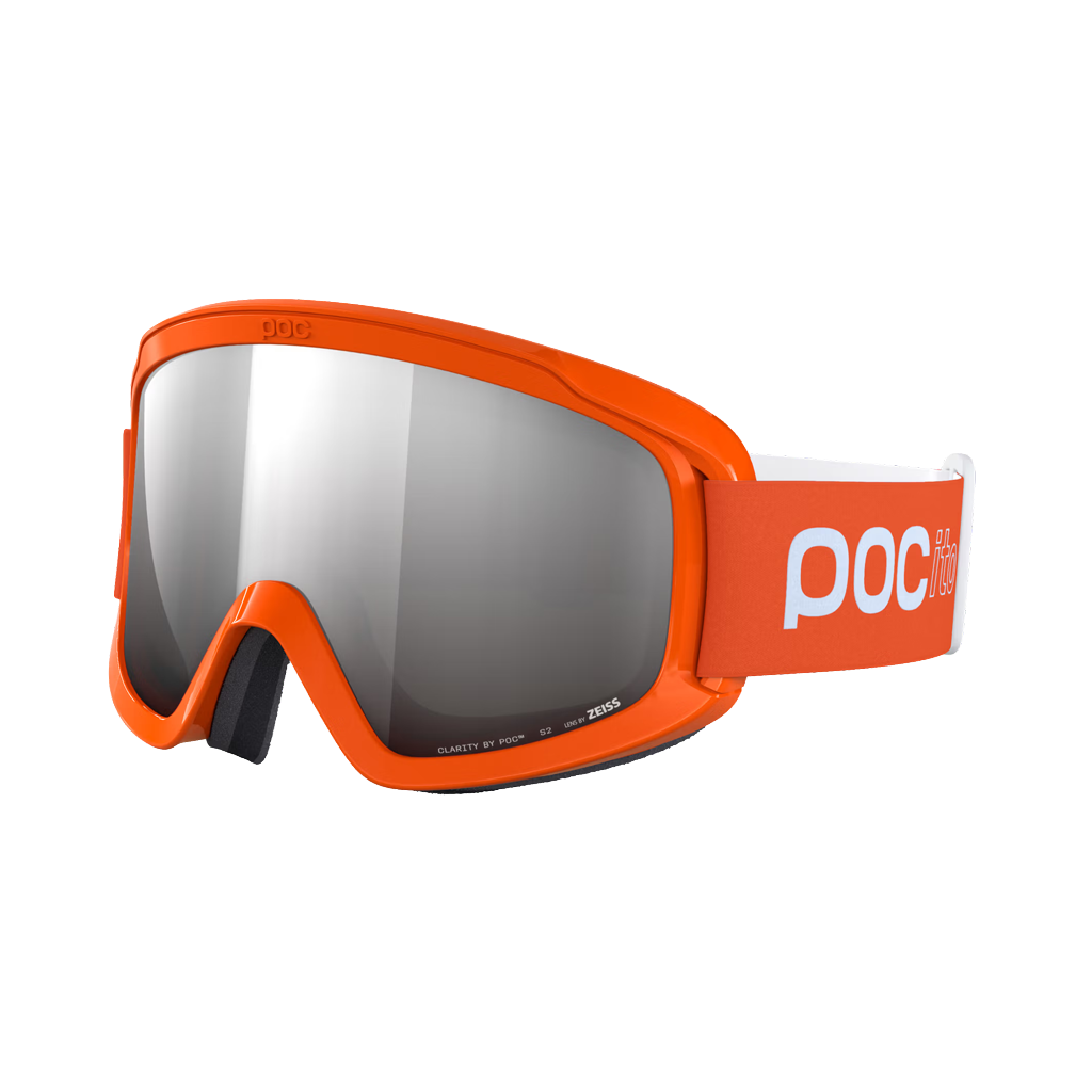 Goggles POC Youth POCito Opsin - Fluorescent Orange/Partly Sunny Silver - Genetik Sport