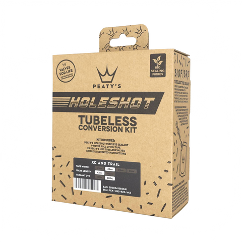 MTB Tubeless Conversion Kit Peatys 25mm XC - Genetik Sport