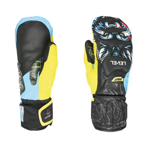 Mitts Level SQ Junior CF - Yellow/Blue - Genetik Sport