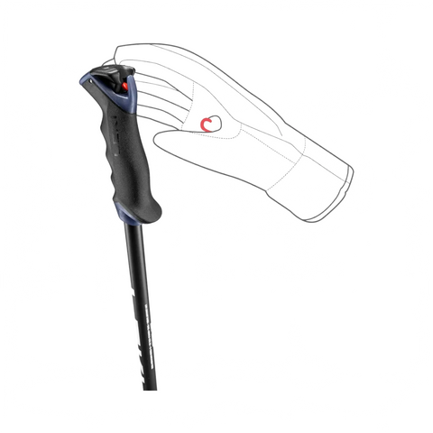 Ski Poles Leki Voltec Lite TR - Black/Anthracite - Genetik Sport