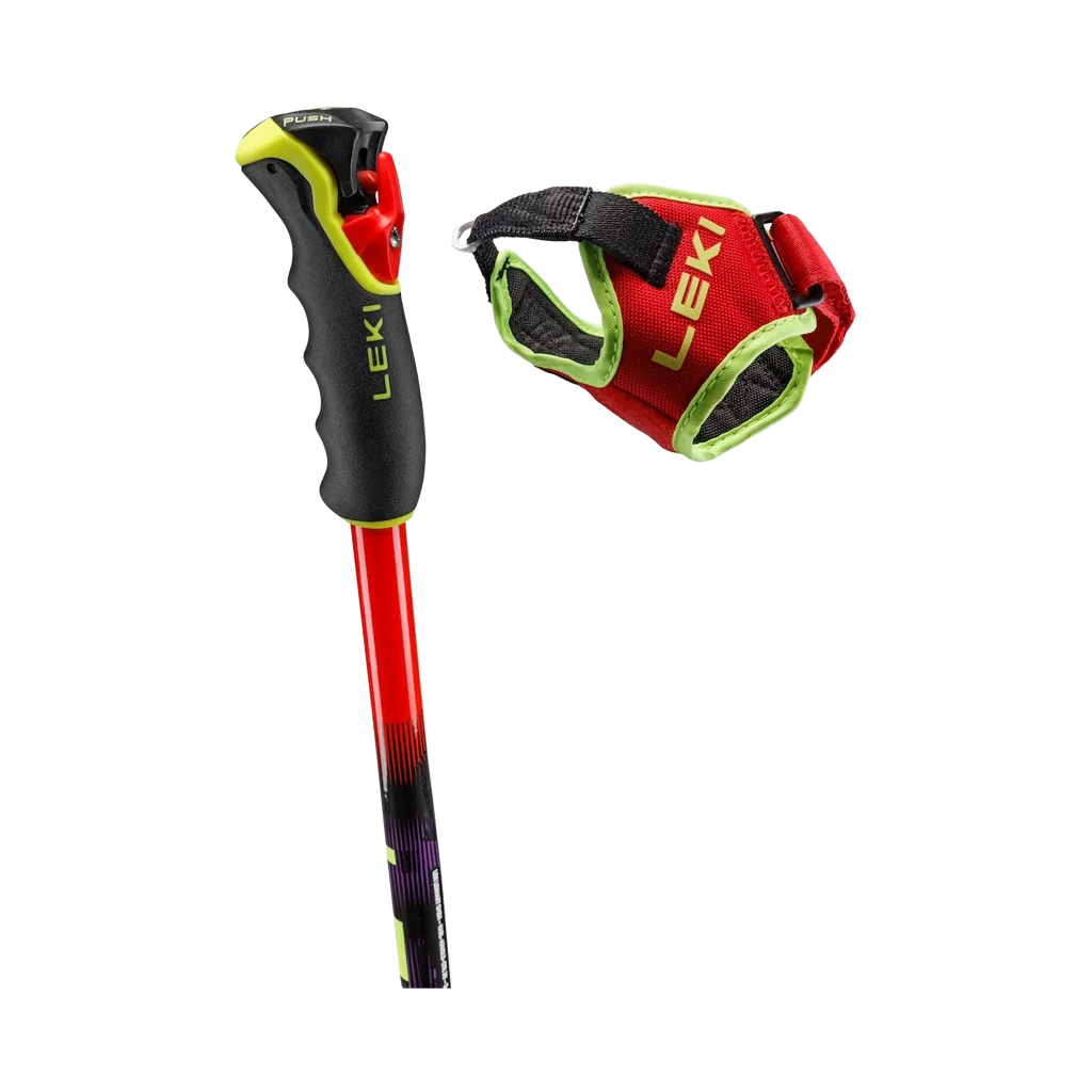 Ski Poles Leki WCR Pro GS TR - Bright Red/Violet - Genetik Sport