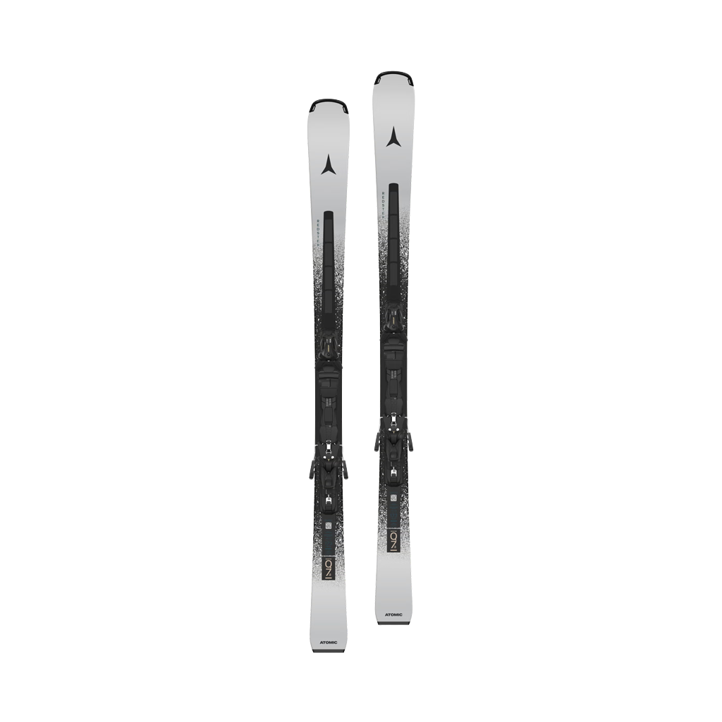 Skis Atomic Redster Q7.8 RVSK C + MI 12 GW Bindings - Bright Silver/Black - Genetik Sport