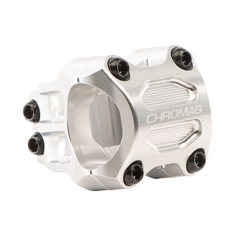 Stem Chromag RIZA 31.8mm Clamp 45mm Length - Silver - Genetik Sport