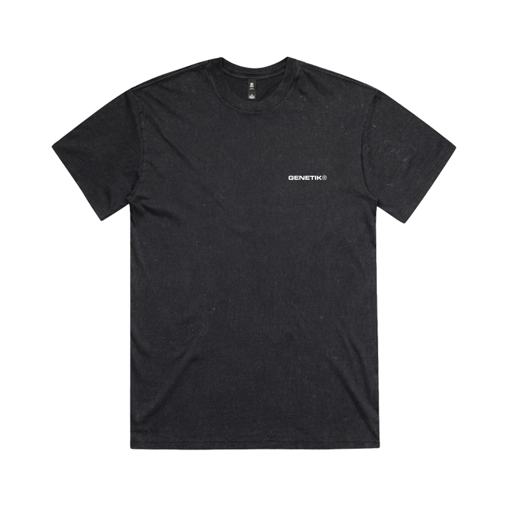 T-Shirt Genetik Chase The Loam - Stone Wash Black
