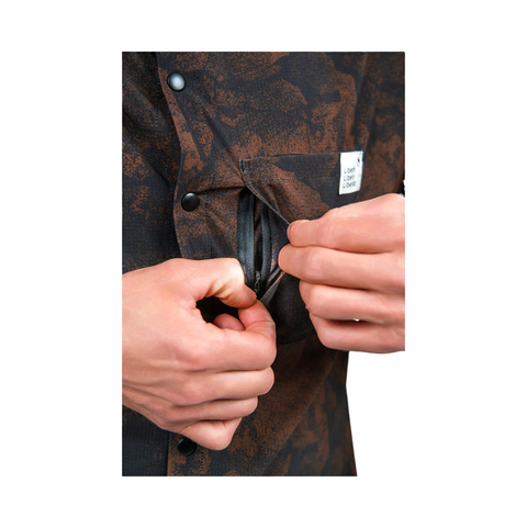 Tech Shirt Libe Mens Thanan SS - Brown - Genetik Sport