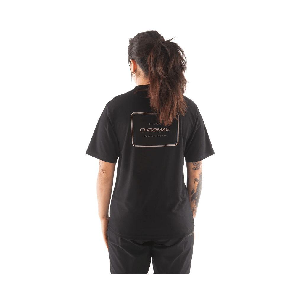 Jersey Chromag Womens Em SS - Layout Black - Genetik Sport