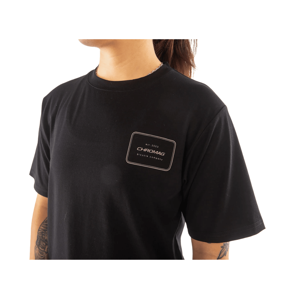 Jersey Chromag Womens Em SS - Layout Black - Genetik Sport