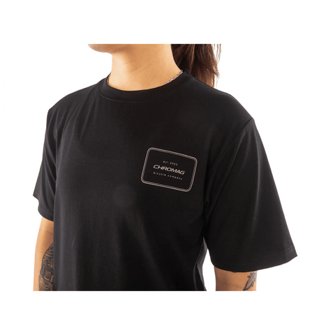 Jersey Chromag Womens Em SS - Layout Black - Genetik Sport