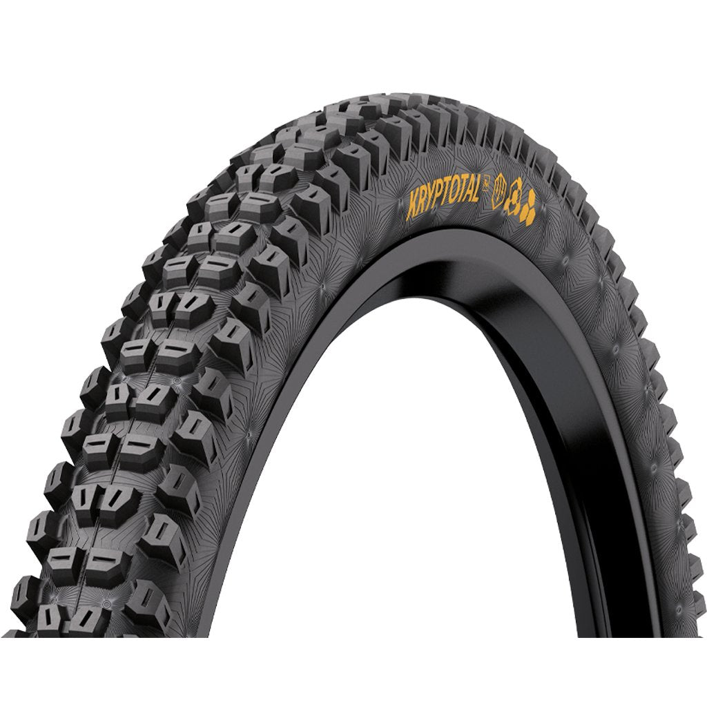 Tire Continental Kryptotal Rear 29 x 2.40 Tubeless, Folding, Soft, Enduro Casing, E25 - Black - Genetik Sport