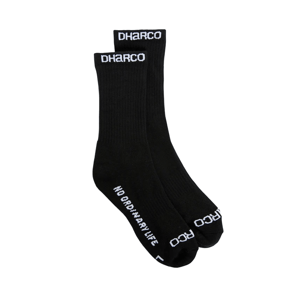 Socks DHaRCO Crew - Black - Genetik Sport