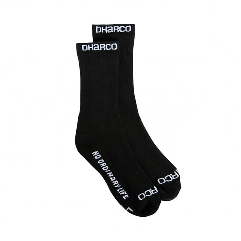 Socks DHaRCO Crew - Black - Genetik Sport