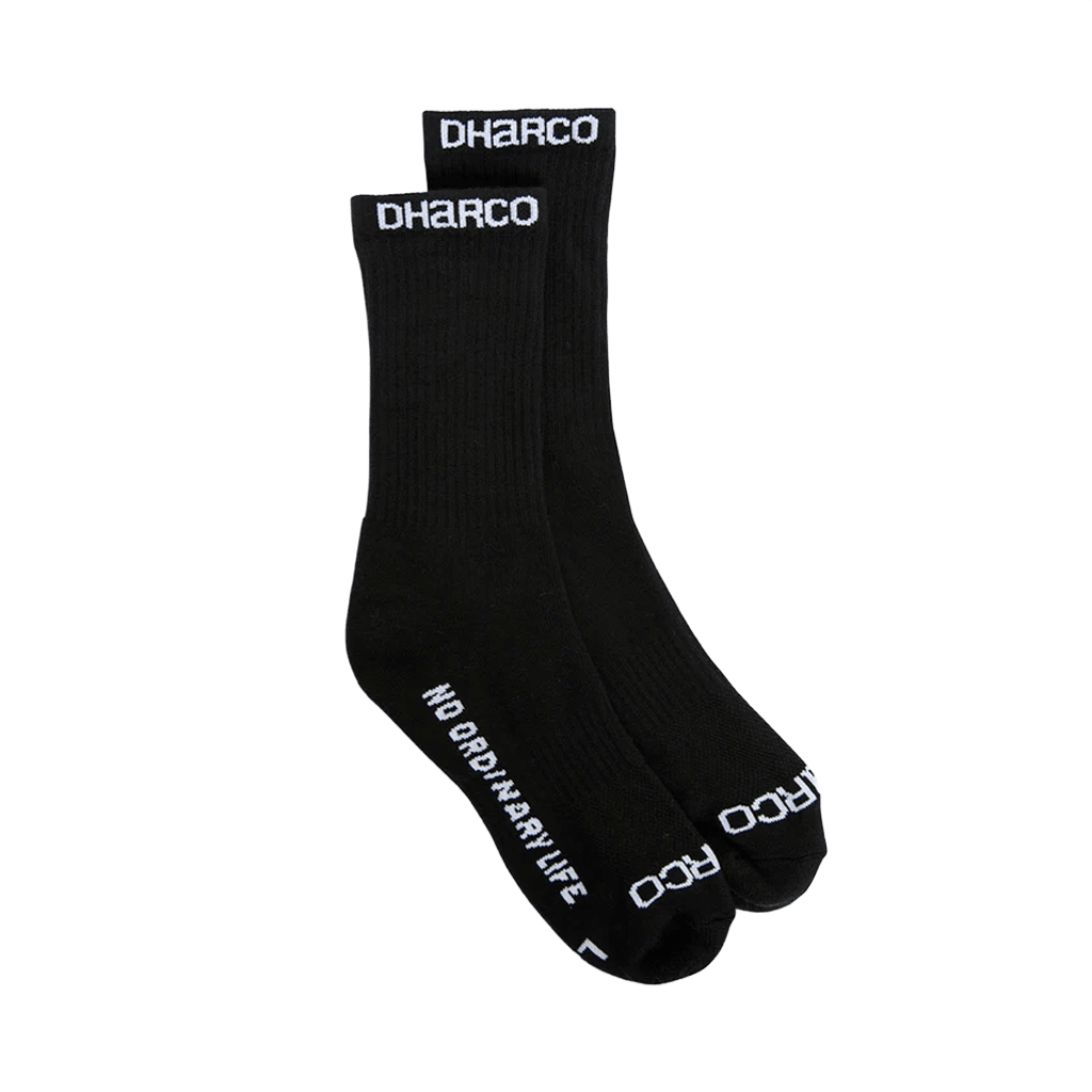 Socks DHaRCO Youth Crew - Black - Genetik Sport