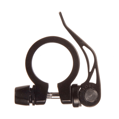 Seat Post Clamp EVO Integrated Skewer 34.9mm - Black - Genetik Sport