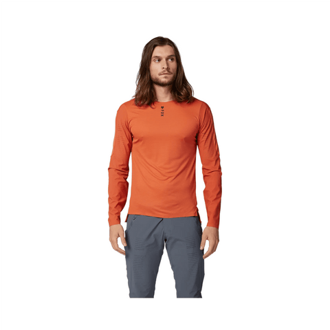 Jersey Fox Mens Flexair Pro LS - Atomic Orange - Genetik Sport