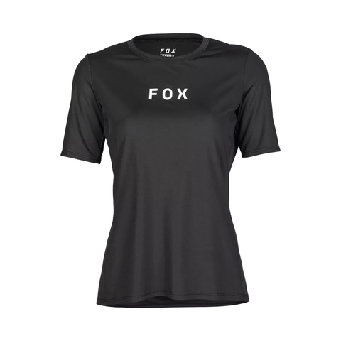 Jersey Fox Womens Ranger Wordmark SS - Black - Genetik Sport