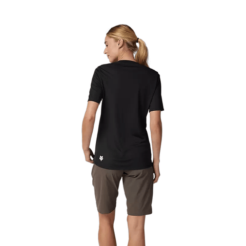 Jersey Fox Womens Ranger Wordmark SS - Black - Genetik Sport