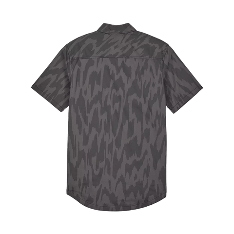 Woven Shirt Fox Mens Swarmer SS - Black - Genetik Sport