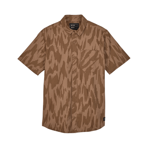 Woven Shirt Fox Mens Swarmer SS - Chai - Genetik Sport