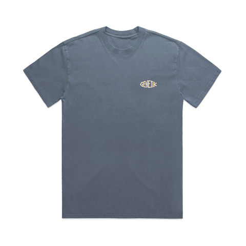 T-Shirt Genetik Surfing Berms - Faded Blue - Genetik Sport