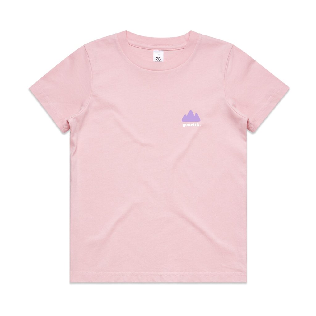 Youth T-Shirt Genetik Trails - Pale Pink - Genetik Sport