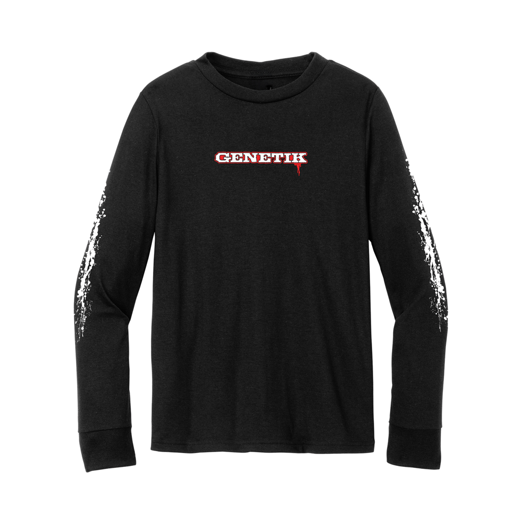 Youth Tech Long Sleeve Genetik Blood - Black - Genetik Sport