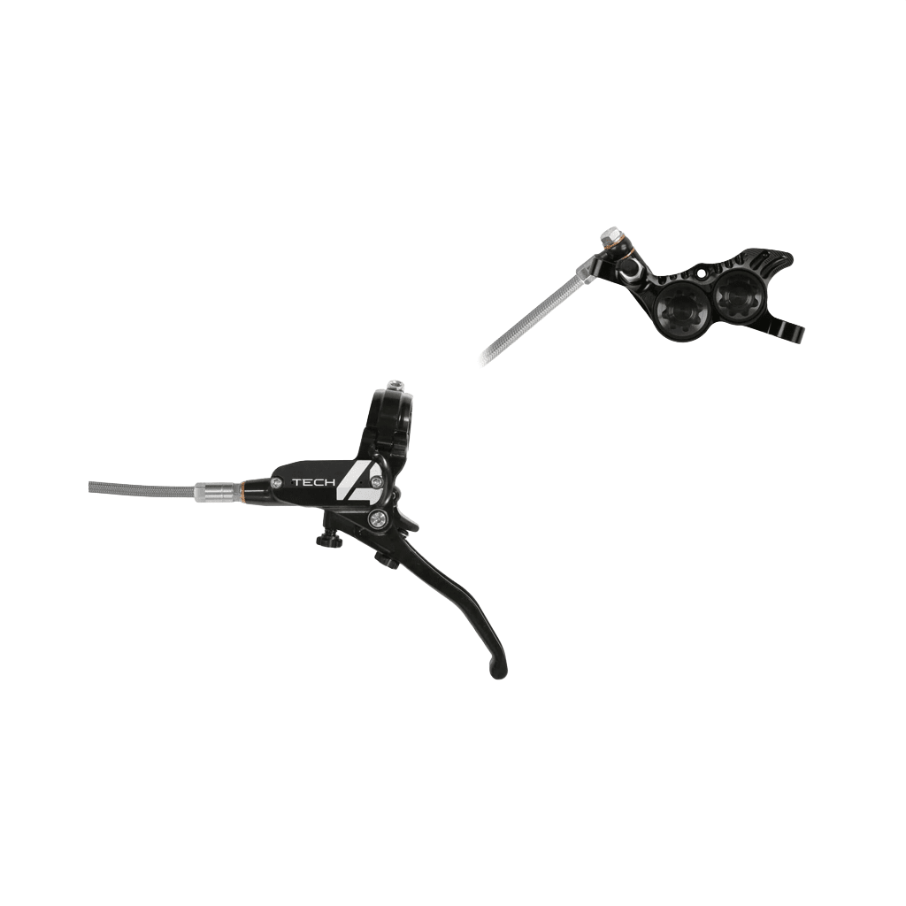 Disc Brake Hope Tech 4 V4 Braided LH - Black/Black - Genetik Sport