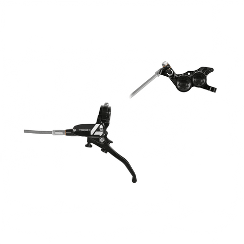 Disc Brake Hope Tech 4 V4 Braided LH - Black/Black - Genetik Sport