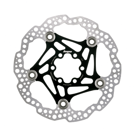 Rotor Hope Floating 180mm 6 - Bolt - Black - Genetik Sport