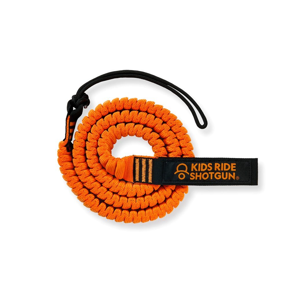 Kids Ride Shotgun MTB Tow Rope - Orange - Genetik Sport