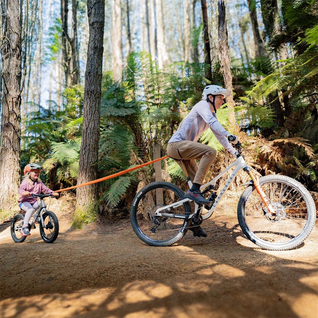 Kids Ride Shotgun MTB Tow Rope - Orange - Genetik Sport