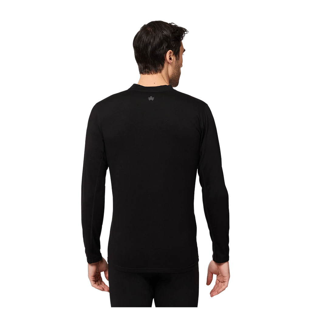 Baselayer Kombi Merinomix Pro Crew Top - Black - Genetik Sport