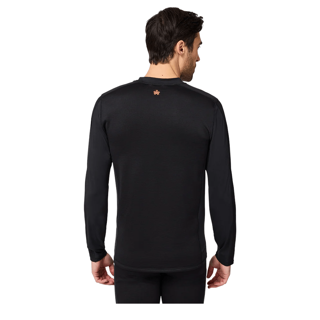 Baselayer Kombi Redheat Pro Grid Crew Top - Black - Genetik Sport