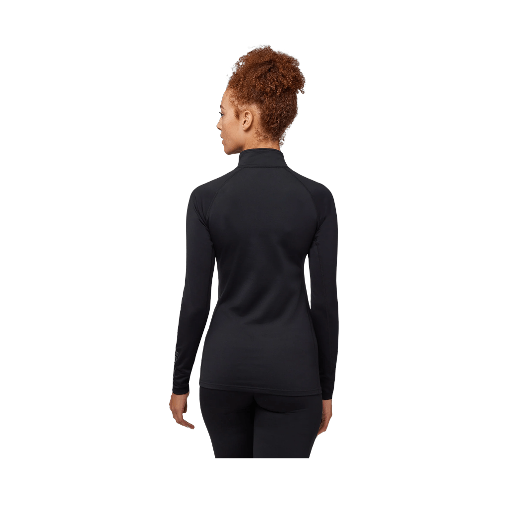 Baselayer Kombi Womens Redheat Extreme Zip - Black - Genetik Sport