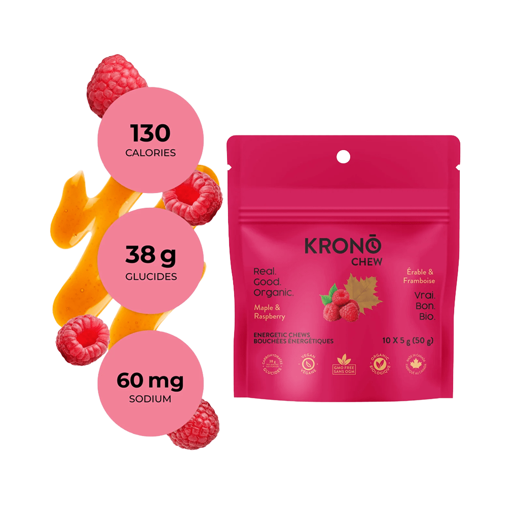 Energetic Chews KRONO Raspberry Maple 50g - Genetik Sport