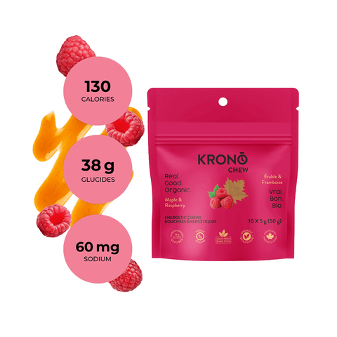 Energetic Chews KRONO Raspberry Maple 50g - Genetik Sport