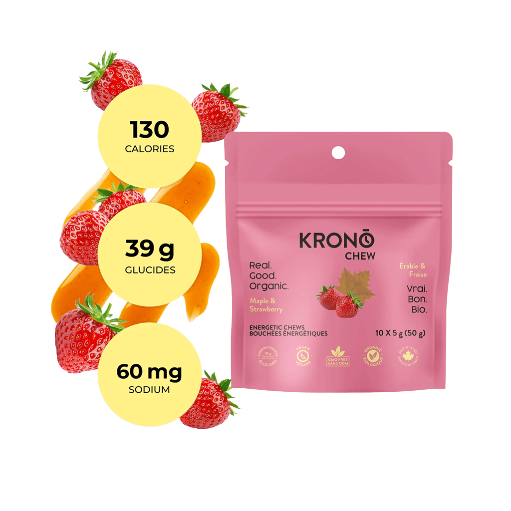 Energetic Chews KRONO Strawberry Maple 50g - Genetik Sport