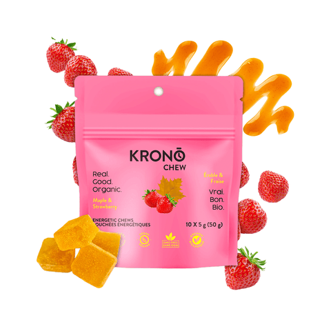 Energetic Chews KRONO Strawberry Maple 50g - Genetik Sport