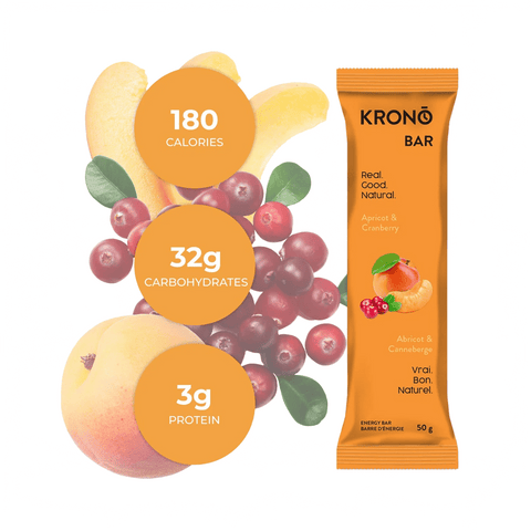 Energy Bar KRONO Apricot & Cranberry 50g - Genetik Sport