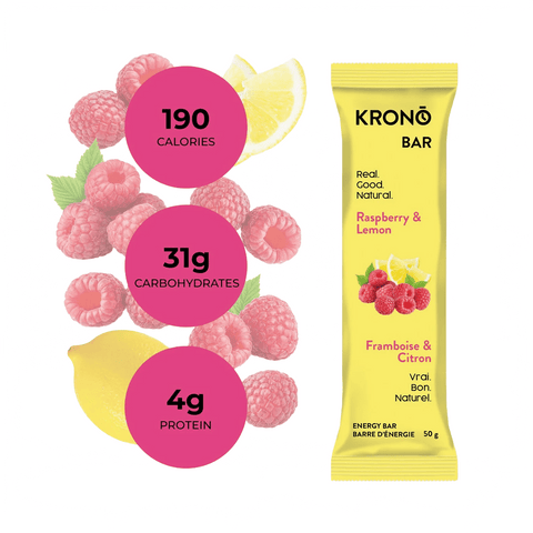 Energy Bar KRONO Raspberry & Lemon 50g - Genetik Sport
