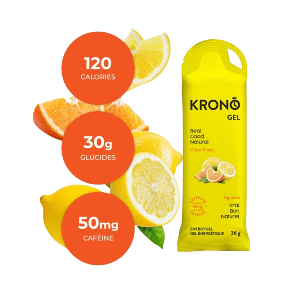 Energy Gels KRONO Citrus Fruits Caffeine 36g - Genetik Sport