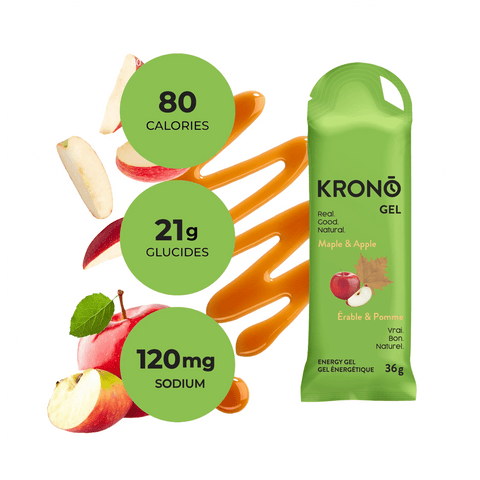 Energy Gels KRONO Maple Apple 36g - Genetik Sport