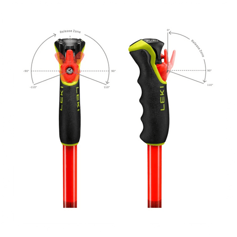 Ski Poles Leki WCR Pro GS TR - Bright Red/Violet - Genetik Sport