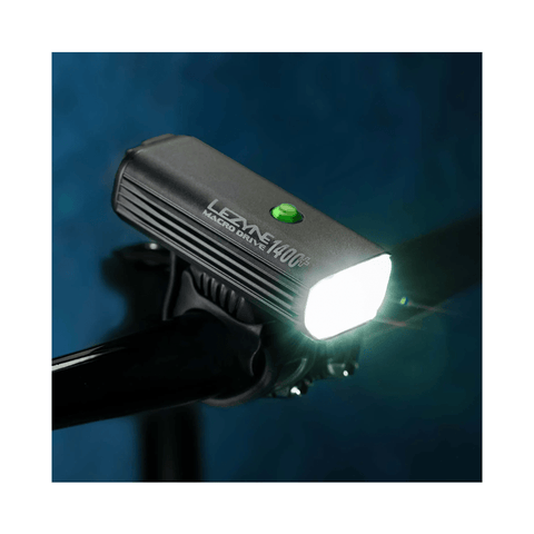 Light Lezyne Macro Drive Front 1400+ - Black - Genetik Sport