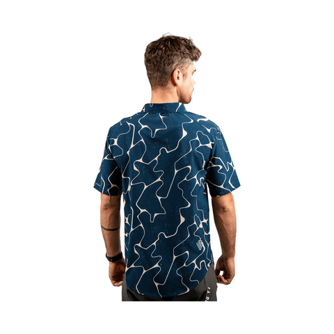Tech Shirt Libe Mens Thanan SS - Blue Night - Genetik Sport