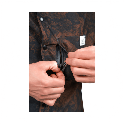 Tech Shirt Libe Mens Thanan SS - Brown - Genetik Sport