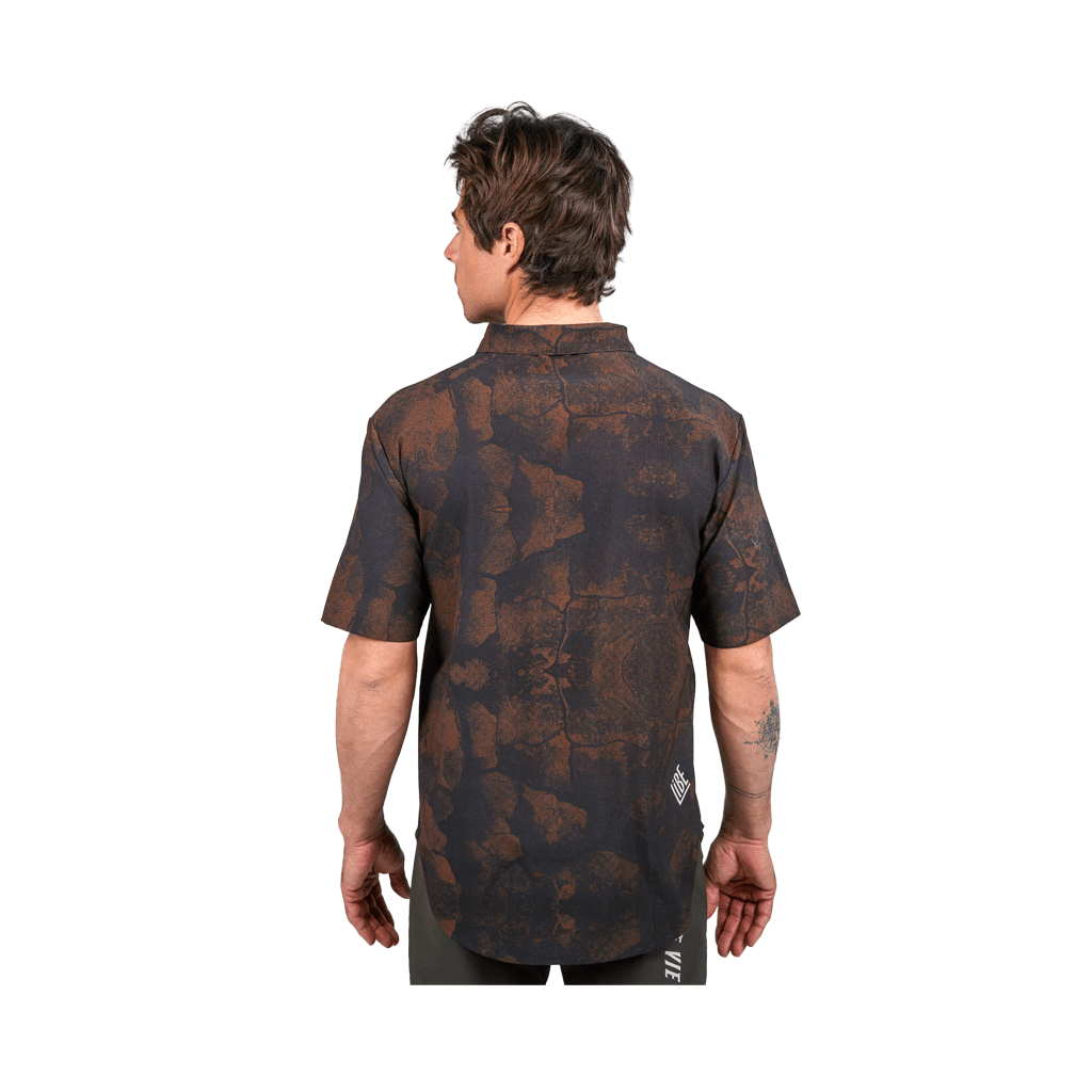 Tech Shirt Libe Mens Thanan SS - Brown - Genetik Sport