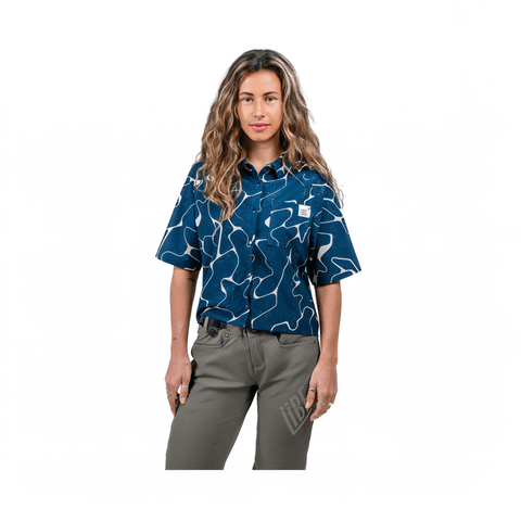 Tech Shirt Libe Womens Thanan SS - Blue Night - Genetik Sport